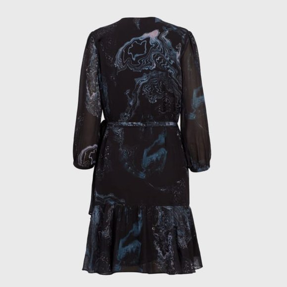 ALLSAINTS Jade Hatsukoi Dress - marble print, UK4/US0 - Picture 3 of 4